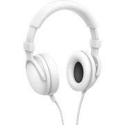 white warm headphones sticker