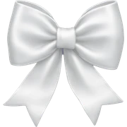 white satin bow sticker