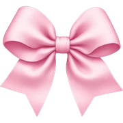 Light pink bow sticker