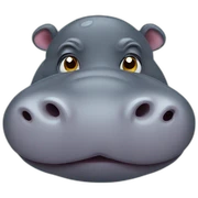 hippo sticker