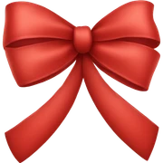 Red bow sticker