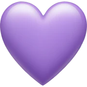 Light purple heart  sticker