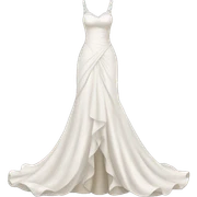 Wedding dress sticker