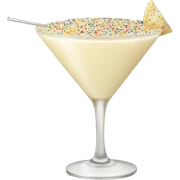 Cream colored martini with sprinkles  sticker