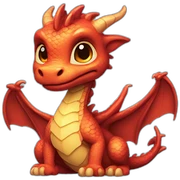 dragon cute pop sticker