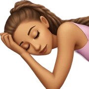 Ariana Grande sleeping sticker