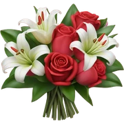 Valentines flowers sticker