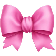 Pink bow sticker