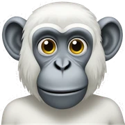 White monkey sticker