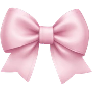 light pink bow sticker