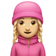 Pudelmütze pink sticker