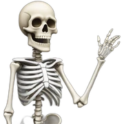 skeleton sticker