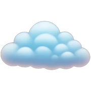 Clouds with stars sticker