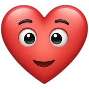 Heart with face  sticker
