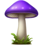 purple mushroom  sticker