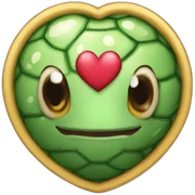 cuore con tartaruga sticker