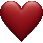 Dark red heart  sticker
