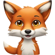 Cute fox sticker