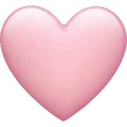 light pink heart sticker