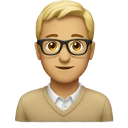 Beige glasses sticker