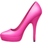 Pink high heels sticker