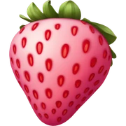 Pink strawberry sticker