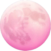 moon pink sticker