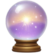 crystal ball sparkles sticker