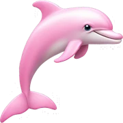 Pastel-pink-colors-dolphin sticker