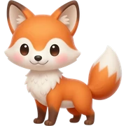 Cute kitsune sticker