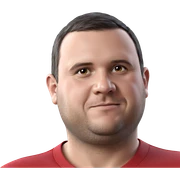 red shirt portrait of male sticker