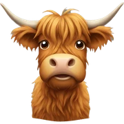 Highland cow sticker