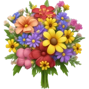 colourful flower bouquet  sticker