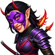 Demon-Horned Warrior sticker