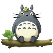 totoro laugning sticker