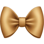 Light Brown bow  sticker