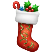 Christmas stocking sticker