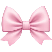 Light pink bow sticker