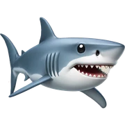 Shark with a top hat sticker