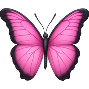 Pink butterfly sticker