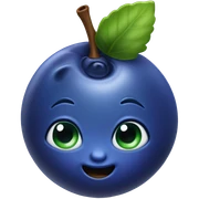 Blueberry sticker