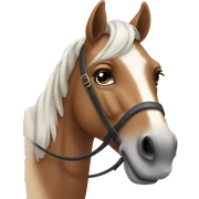 Horse with bow sticker
