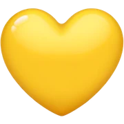 yellow heart sticker
