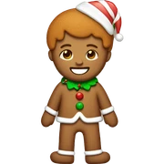 ginger bread christmas sticker