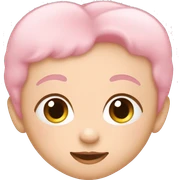 Baby pink heart sticker