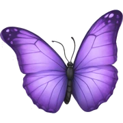 Purple butterfly sticker
