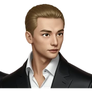 formal portrait of a male sticker