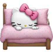 hello kitty sleeping sticker