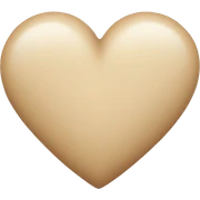 Beige Heart sticker