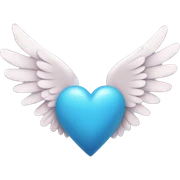 Heart with wings sticker